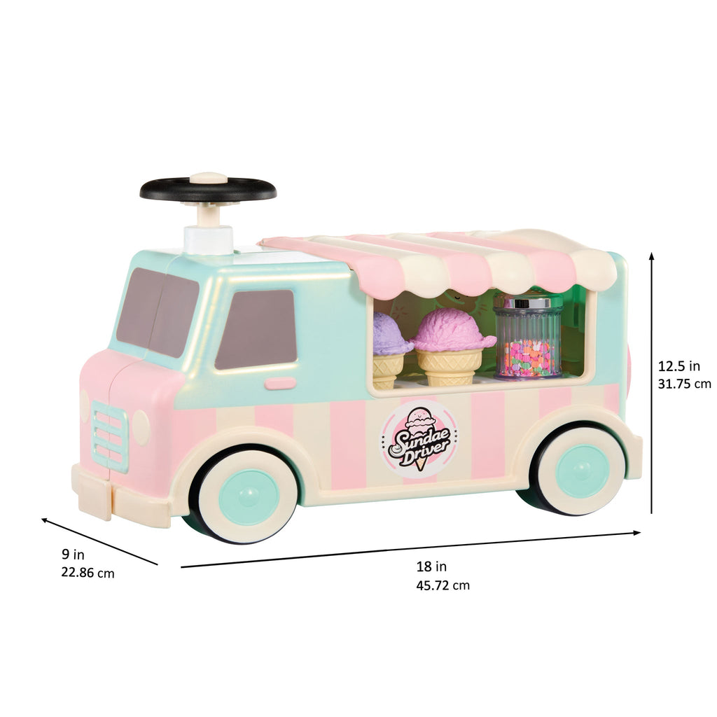 Sweet Spaces™ Ice Cream Scoot N' Serve™ Ride-On